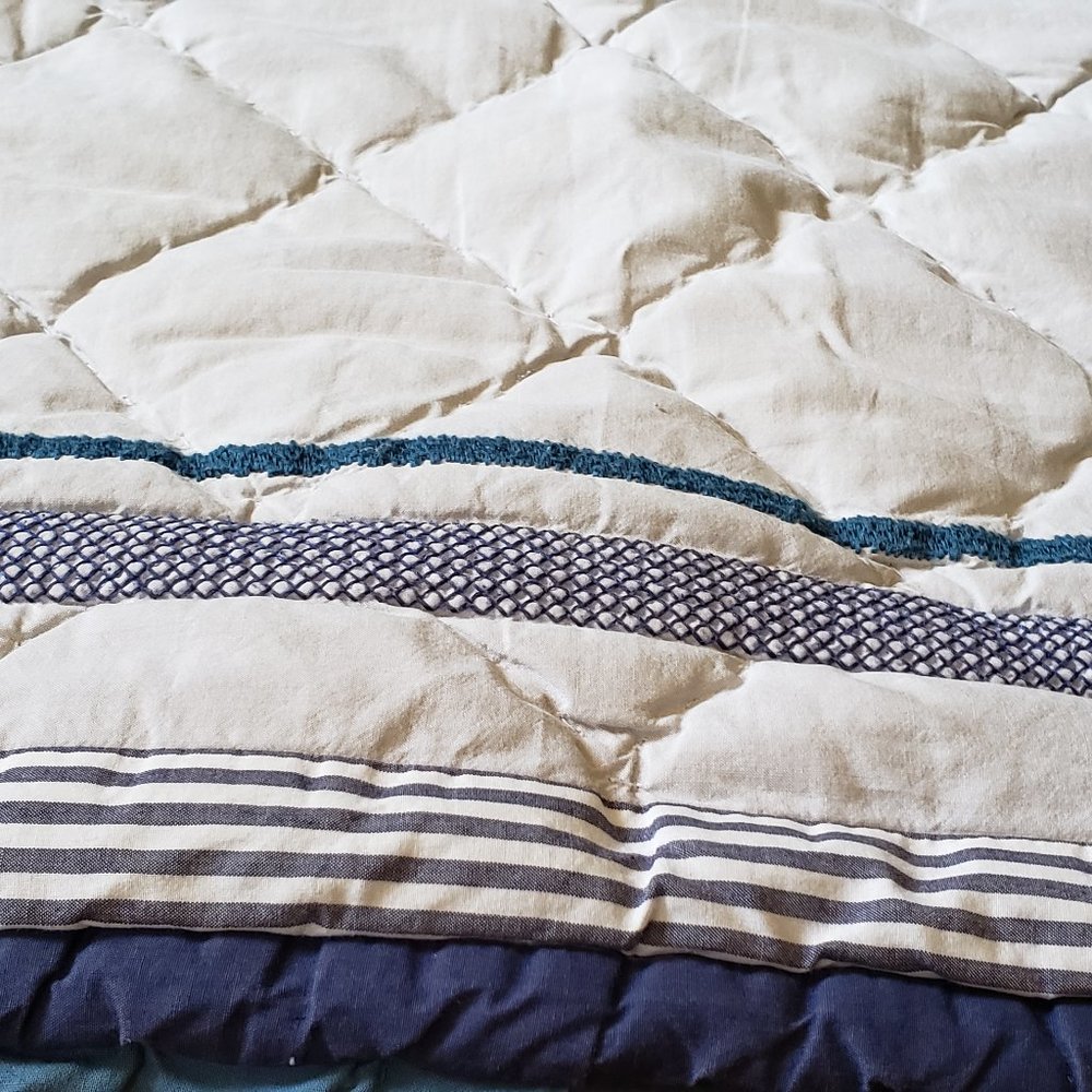 Pottery Barn Kids Blue and White Pillow - Picture 3 of 5